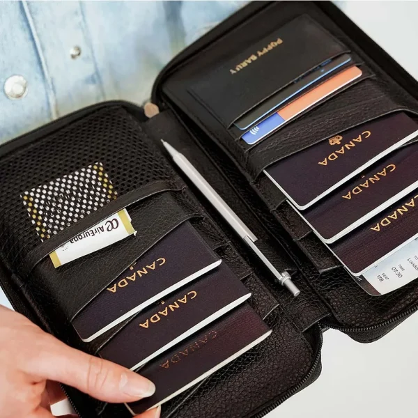 The Six Person Passport Holder + Slim Luggage Tag Set - Image 2