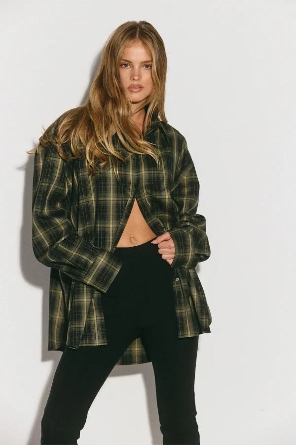 THE PAX OLIVE PLAID SHIRT - Image 2