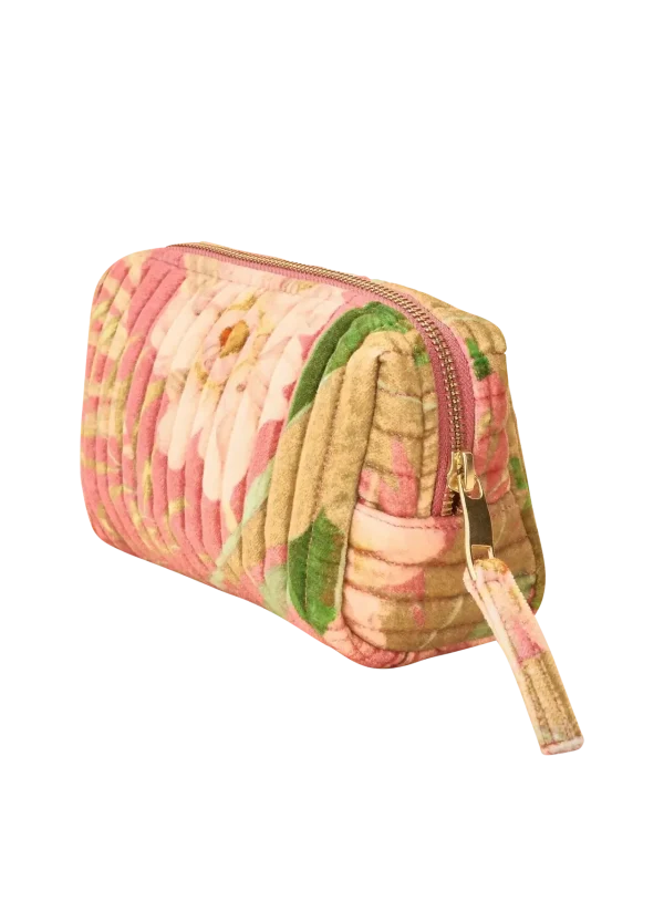 Powder Design Small Quilted Vanity Bag - Delicate Tropical