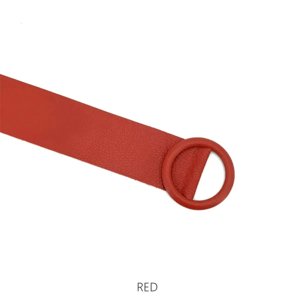 Cinch in leather buckle belt - Image 9