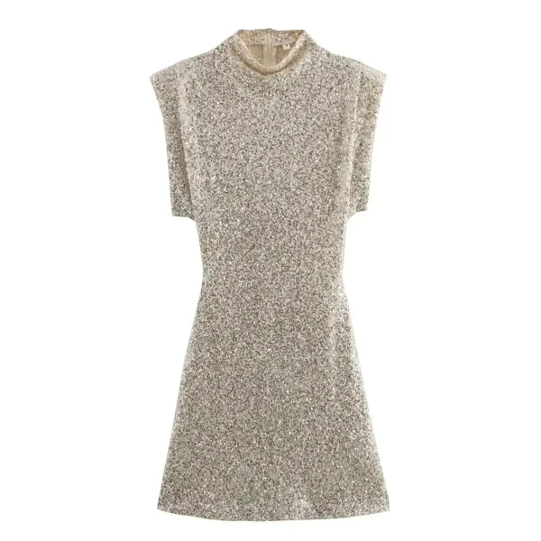 Romy - trendy mini-jurk met pailletten - Image 7