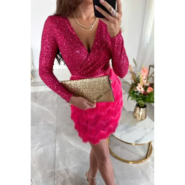 Rihanna - elegante feestjurk met pailletten - Image 2