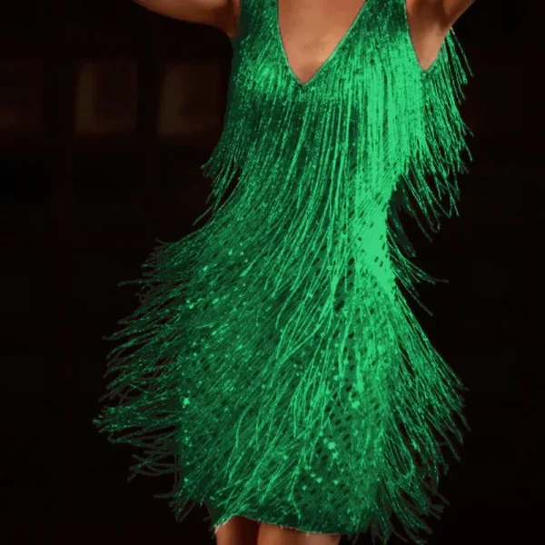 Rita - elegante avondjurk met kwastjes - Image 6