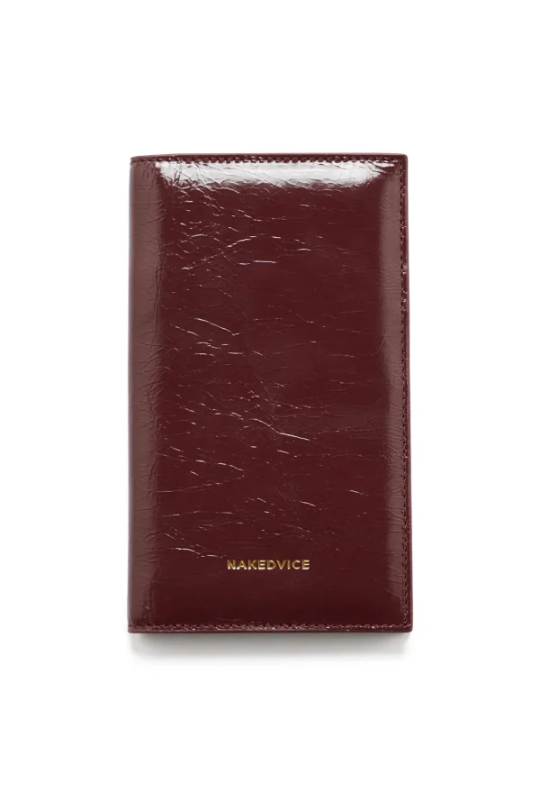 THE SALERNO BURGUNDY PASSPORT WALLET