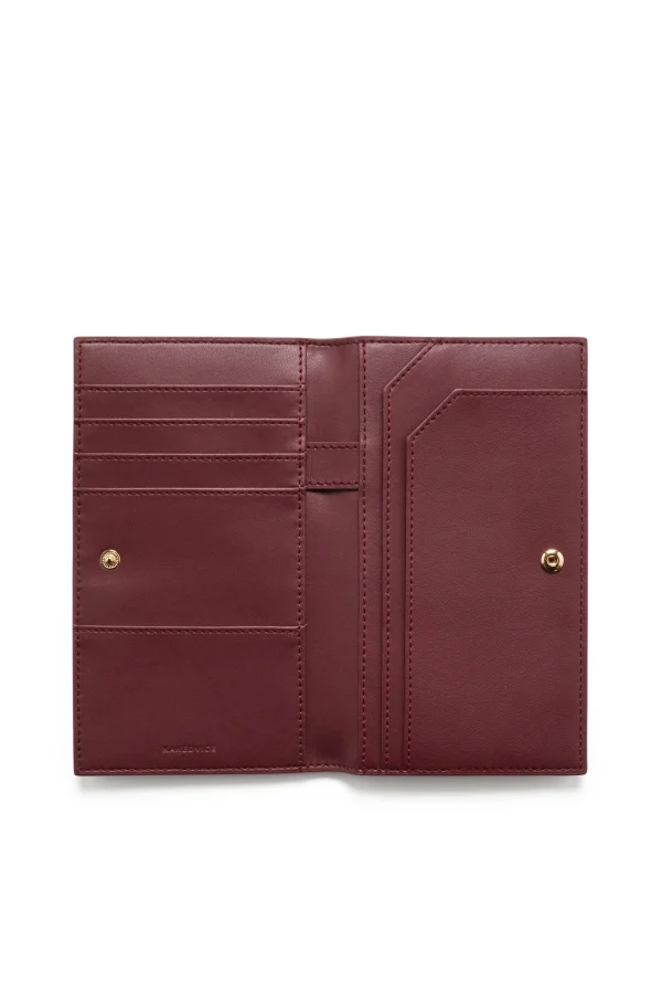 THE SALERNO BURGUNDY PASSPORT WALLET - Image 2