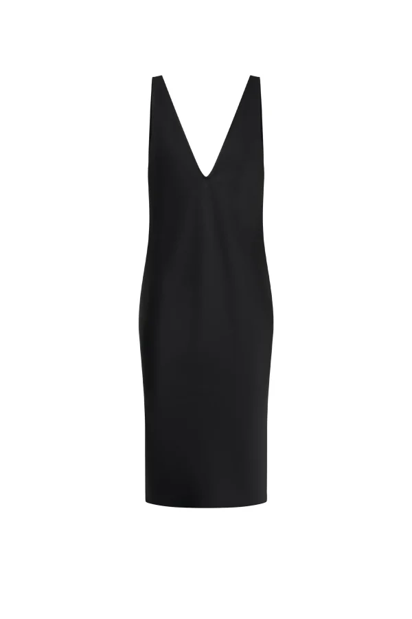 THE SAMMY BLACK SLIP DRESS - Image 4