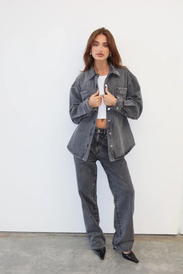 THE BLAKE GREY DENIM SHIRT - Image 2
