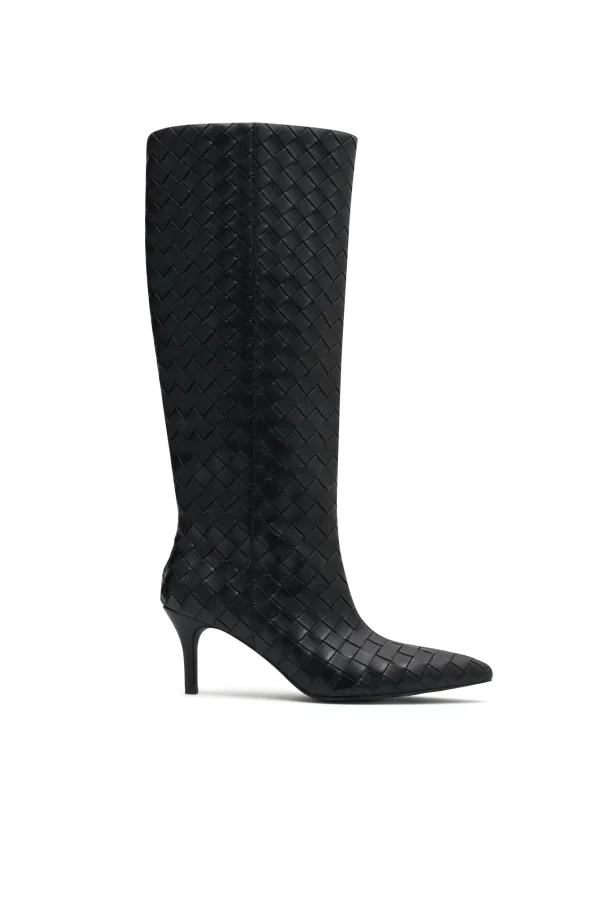 THE SEREN BLACK CROSSHATCH BOOT