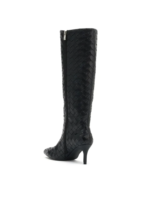 THE SEREN BLACK CROSSHATCH BOOT - Image 4
