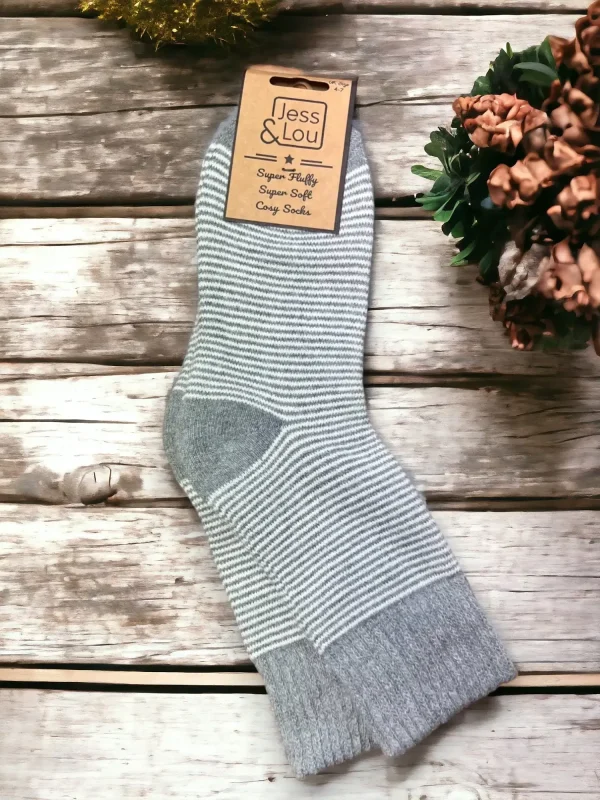 Jess & Lou - Sleek Stripe Ribbed Socks - Image 3
