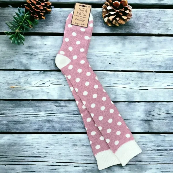 Jess & Lou - Splendid Spots Super Cosy Knee High Socks - Image 3