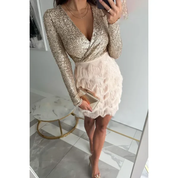 Rihanna - elegante feestjurk met pailletten - Image 5
