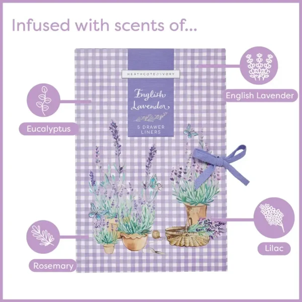 Heathcote & Ivory - English Lavender Drawer Liners - Image 3