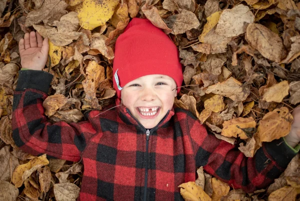 CLEARANCE: Merino Wool Toddler/Little Kid Beanie, Red - Image 3