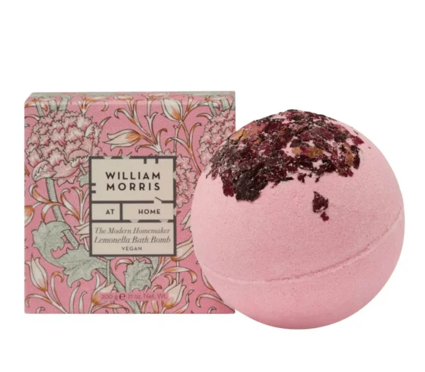 William Morris at Home - THE MODERN HOMEMAKER Rose Petal Bath Bomb 200g - Image 2