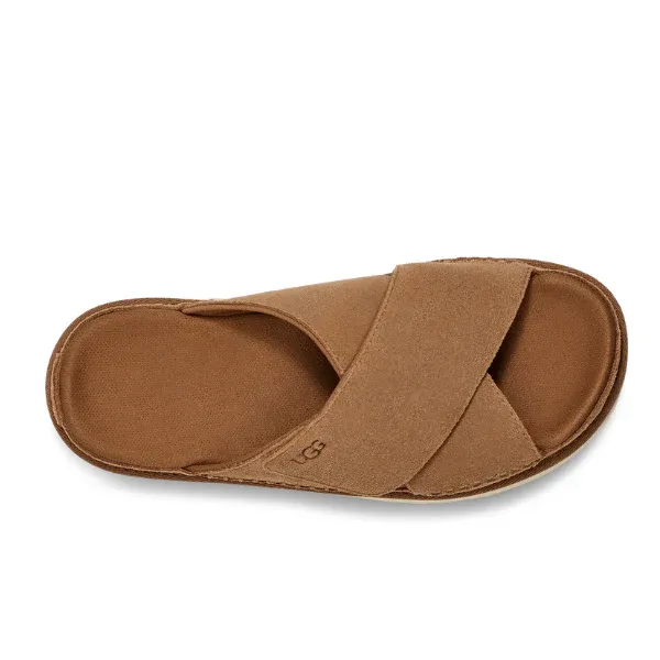 UGG Women's Goldenstar Cross Slide Chestnut - Image 3