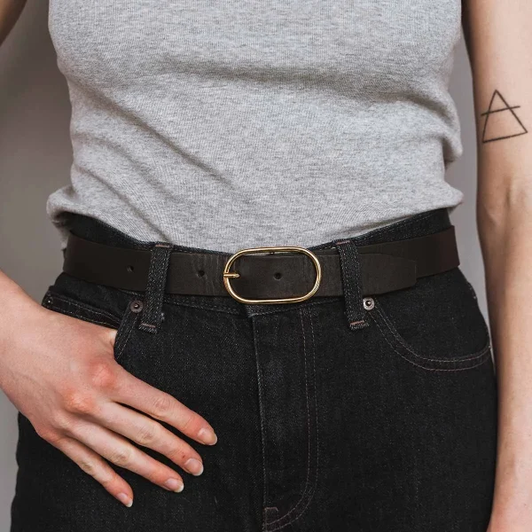 The Sleek Belt Gold Black - Image 5