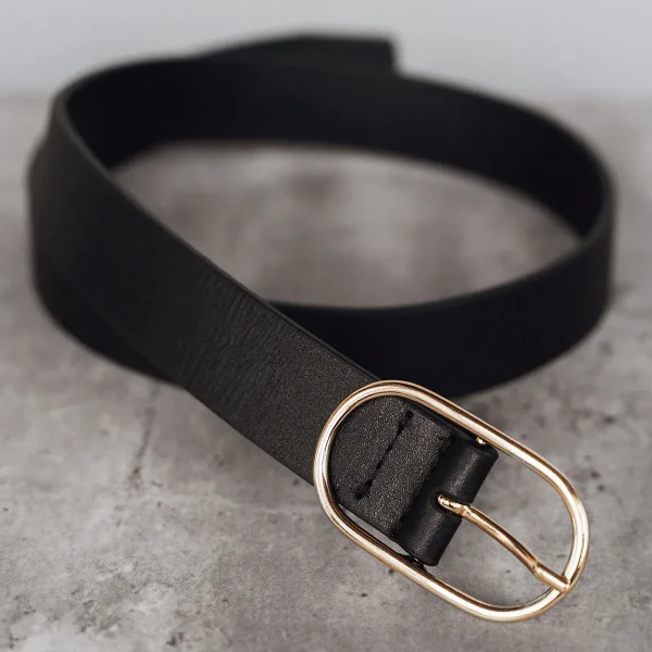 The Sleek Belt Gold Black - Image 3