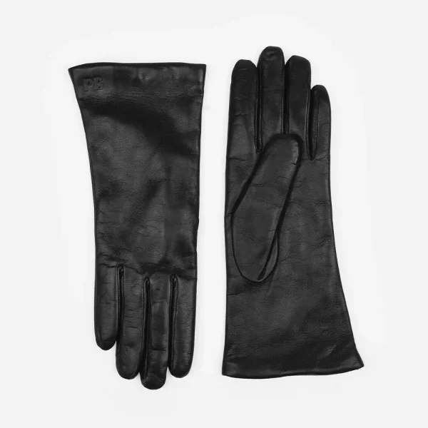 The Sleek Leather Glove Black