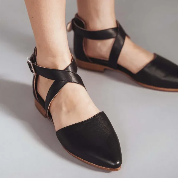 The Strappy Sandal Black - Image 2