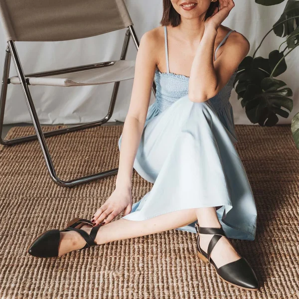 The Strappy Sandal Black - Image 3