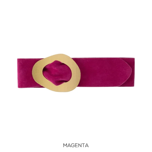 Real Suede Leather 'cinch in' Gold Detail Belt - Image 13