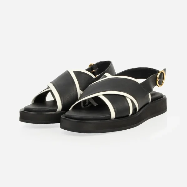 The Sunday Sandal Black & Panna Cotta - Image 4