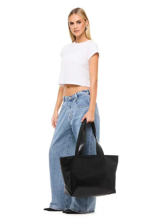 THE GINA BLACK TOTE - Image 3