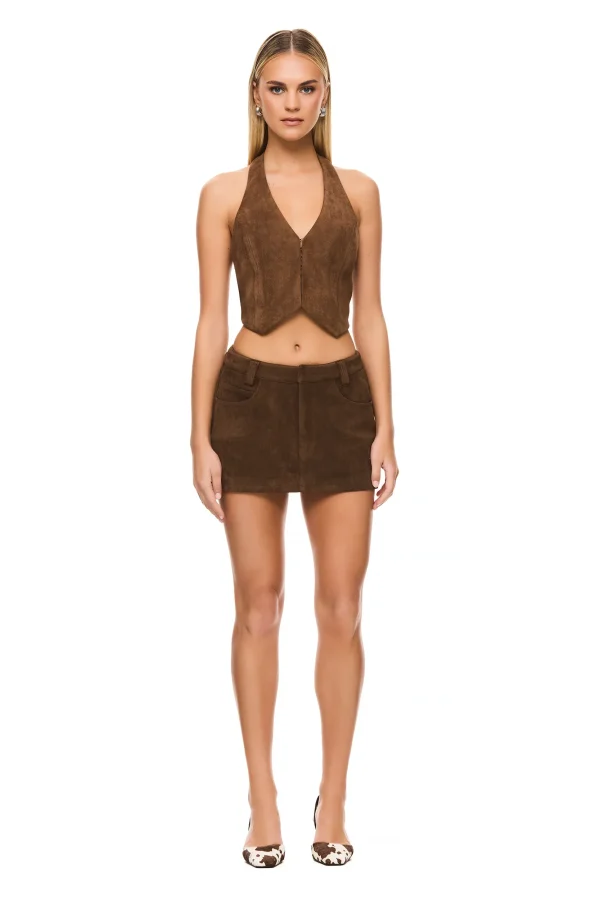 THE BROOKLYN BROWN SKIRT