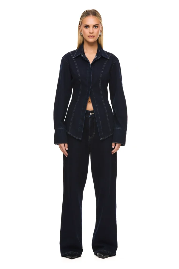THE WATSON DARK INDIGO SHIRT - Image 4