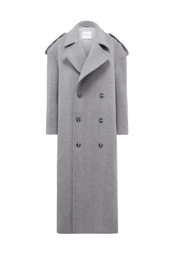 THE TOKYO LIGHT GREY COAT - Image 5