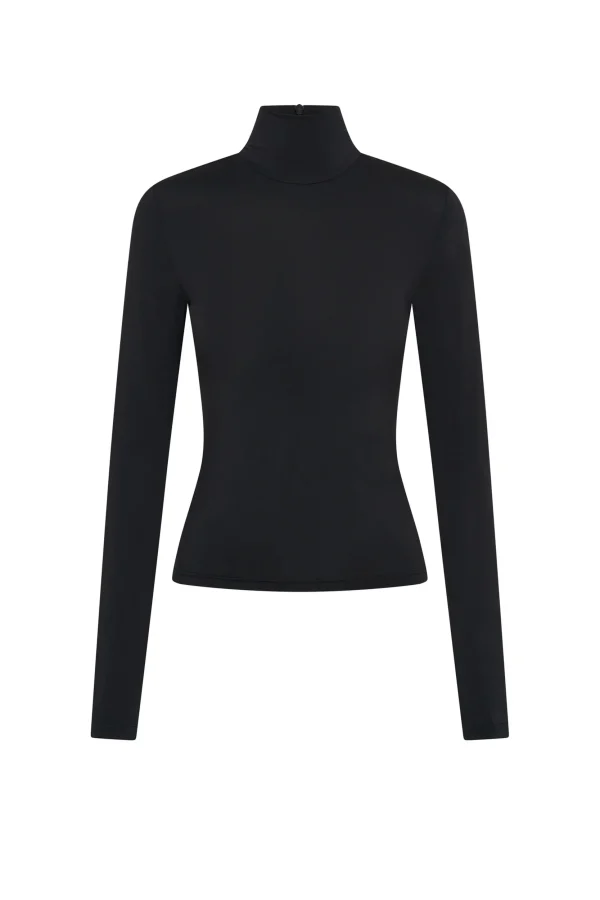 THE TULSA BLACK TURTLENECK TOP - Image 4