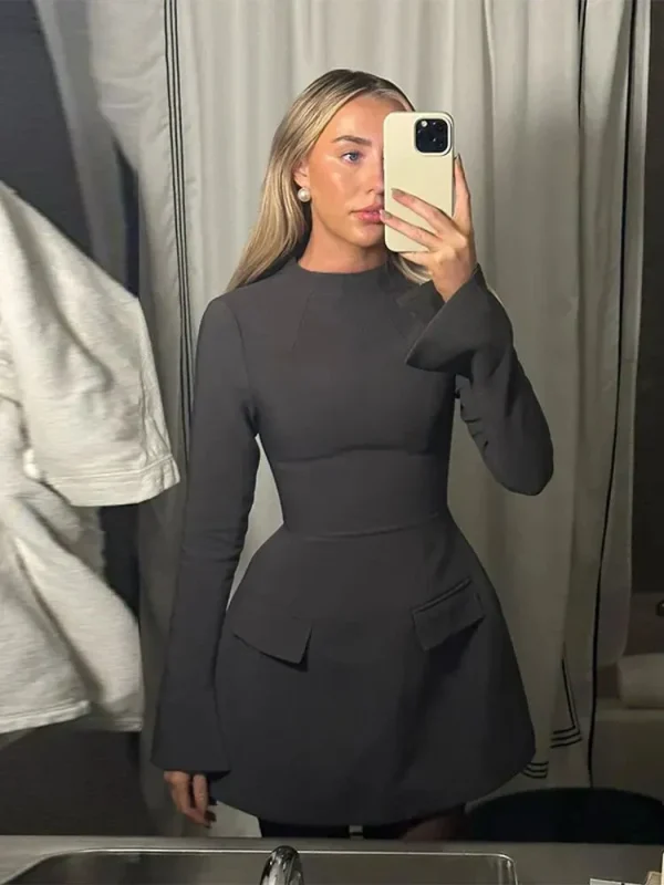 Olivia - trendy bodycon mini jurk - Image 16