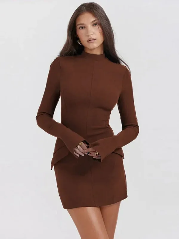 Olivia - trendy bodycon mini jurk - Image 8