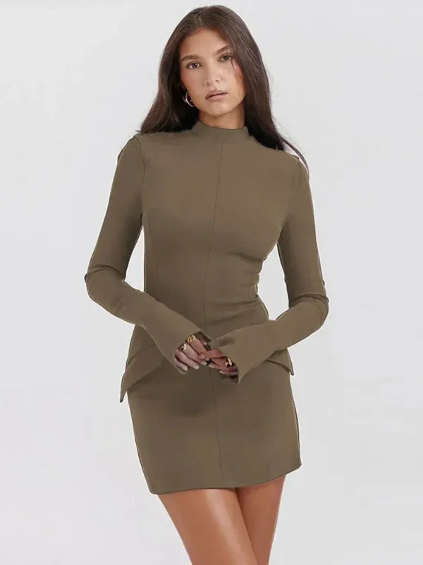 Olivia - trendy bodycon mini jurk - Image 6
