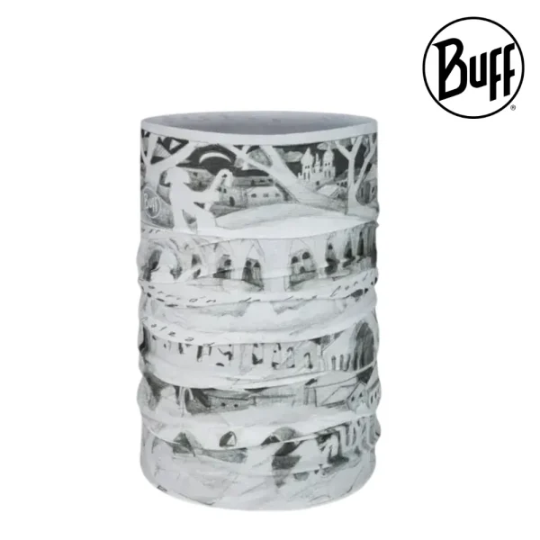 BUFF® CoolNet UV Neckwear - Camino De Santiago Recuerdos Grey