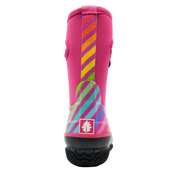 Rainbow Stripes Neoprene Rain/Snow Boots - Image 2