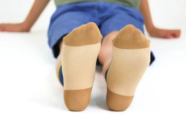 Kids' Cotton Crew Socks, Rugby Stripe - Image 3