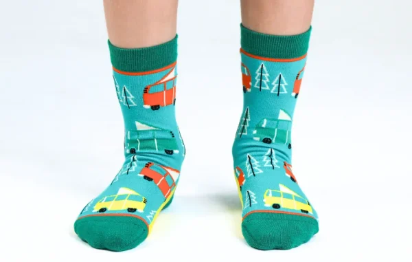 Kids' Cotton Crew Socks, RV There Yet? - Image 4