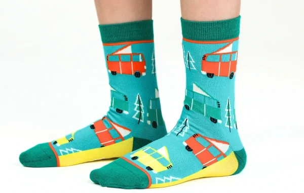Kids' Cotton Crew Socks, RV There Yet? - Image 2