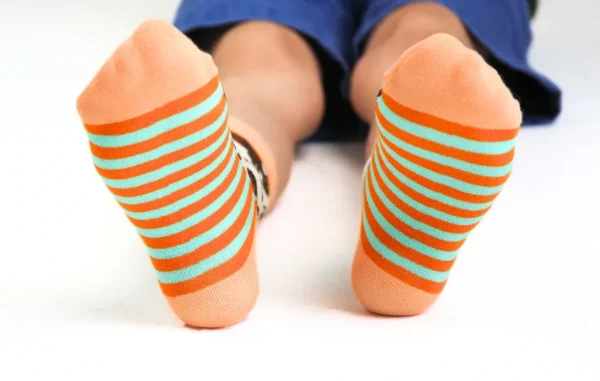 Kids' Cotton Crew Socks, Bison - Image 4