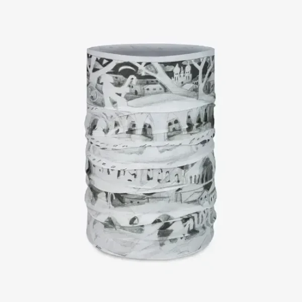 BUFF® CoolNet UV Neckwear - Camino De Santiago Recuerdos Grey - Image 2