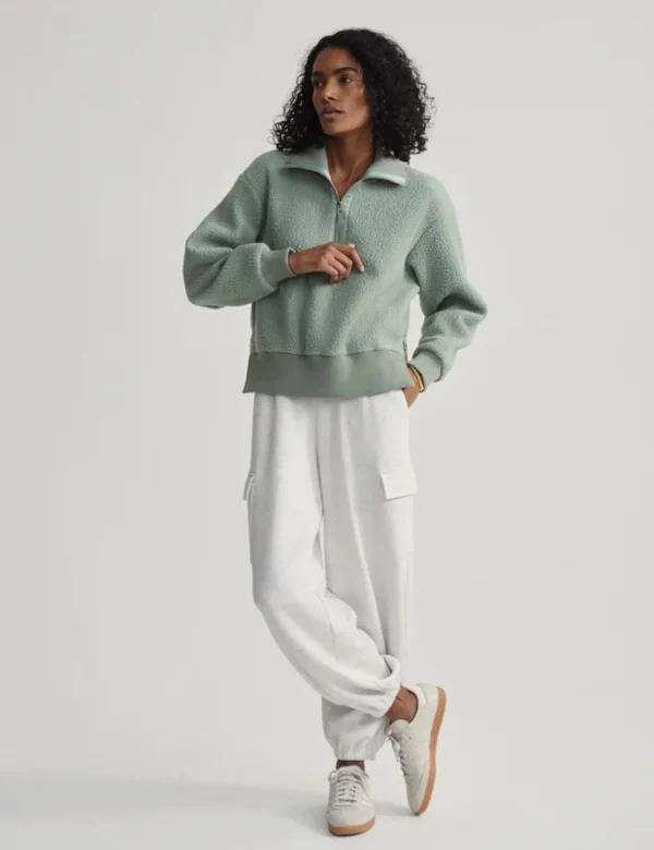 Roselle Half-Zip Fleece - Lily Pad - Image 4
