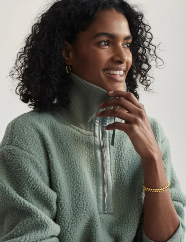 Roselle Half-Zip Fleece - Lily Pad - Image 3