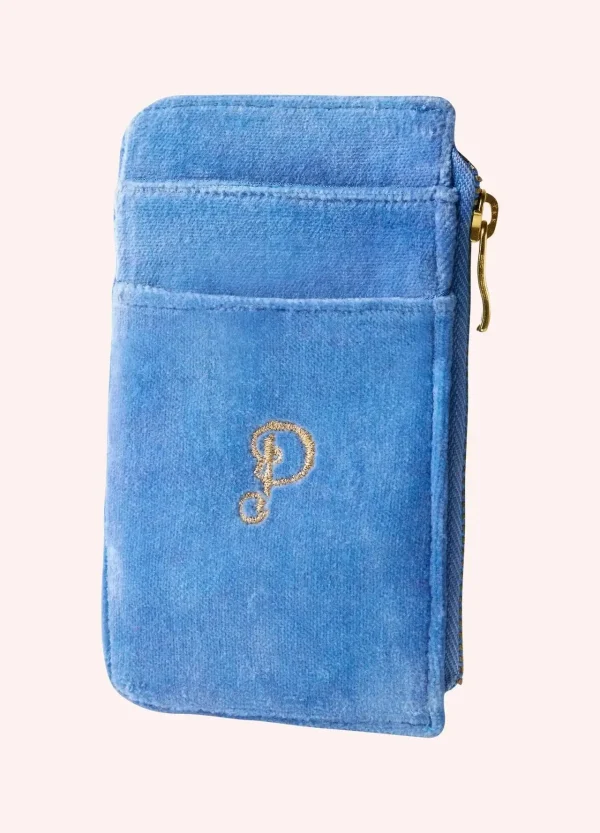 Powder Design Velvet Card Holder - Seafaring Crab - Cornflower - Image 3