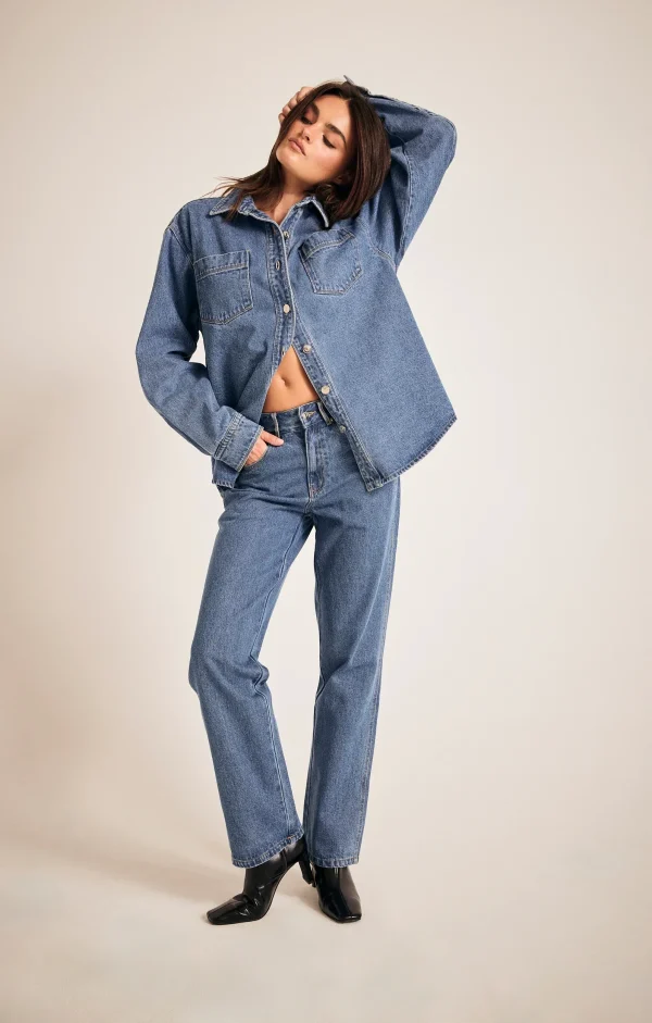 THE XAVIER MID BLUE JEAN - Image 2