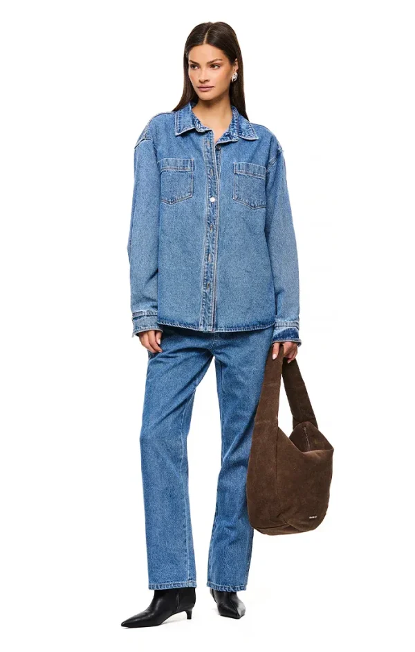 THE XAVIER MID BLUE JEAN - Image 4
