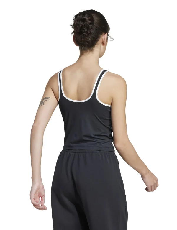Heritage Tank Top With Integrated Low Support Bra - Black/Chalk White - Image 2