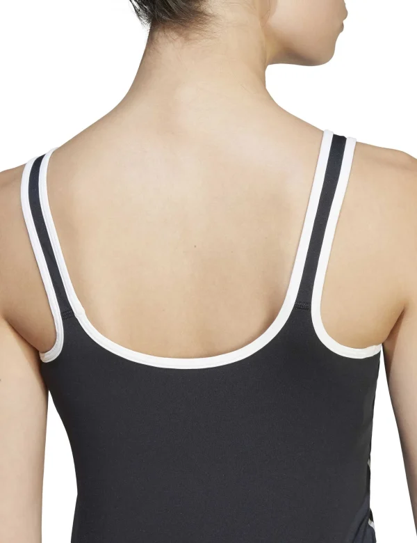 Heritage Tank Top With Integrated Low Support Bra - Black/Chalk White - Image 4