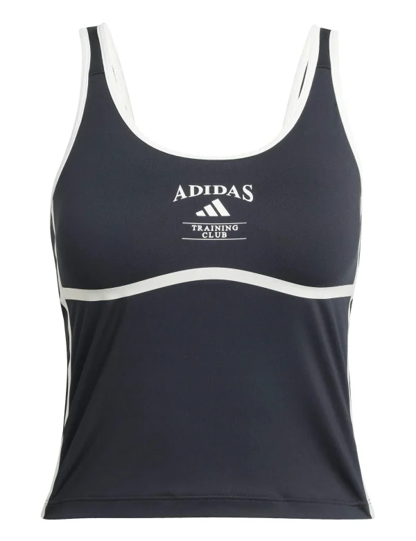 Heritage Tank Top With Integrated Low Support Bra - Black/Chalk White - Image 6
